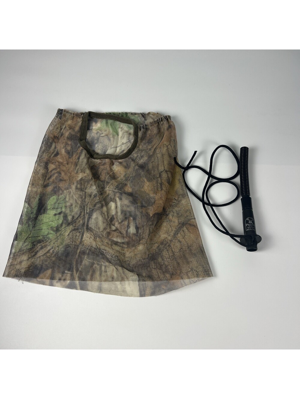 Hunters Specialties Flex Form II Head Net in the Realtree Edge Camo + Deer Call